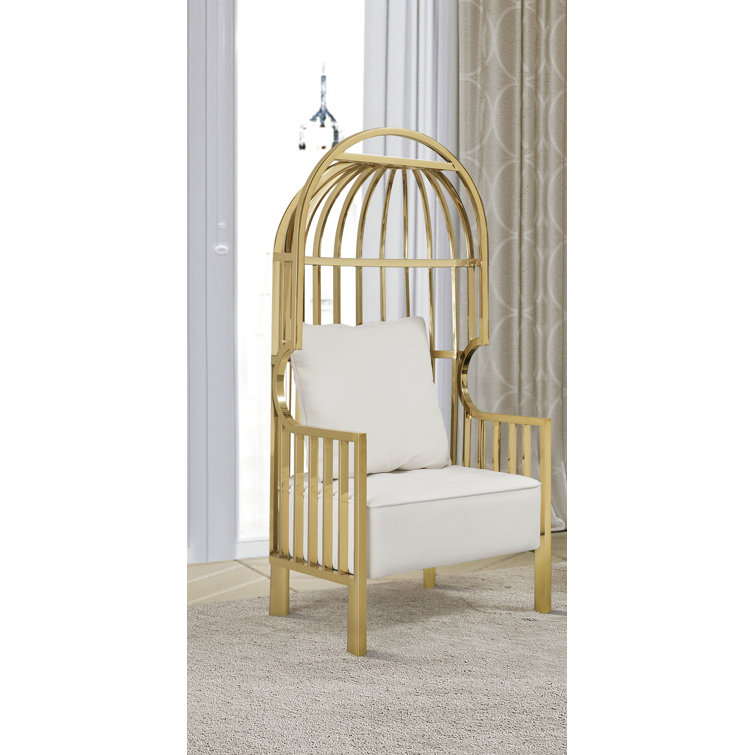 Gold bird cage hanging chair hot sale